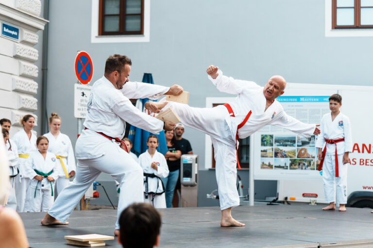 Auftritt beim Mauterner Stadtfest 2025, Ronny beim Sidekick Bruchtest